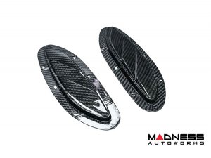 Alfa Romeo Giulia Hood Vent Trim Kit - Carbon Fiber - Quadrifoglio Alfa Romeo Giulia Hood Vent Trim Kit - Carbon Fiber - Quadrifoglio